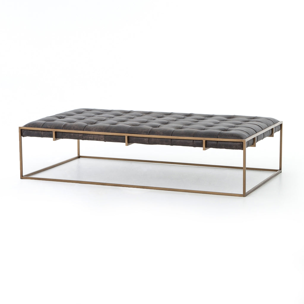 Cambridge Leather Ottoman