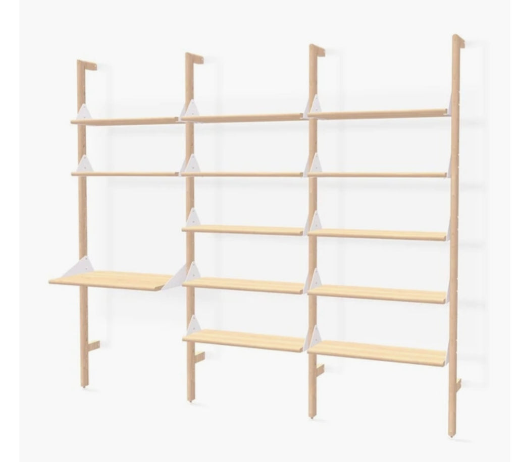 Branch-3 Shelving Unit with Desk