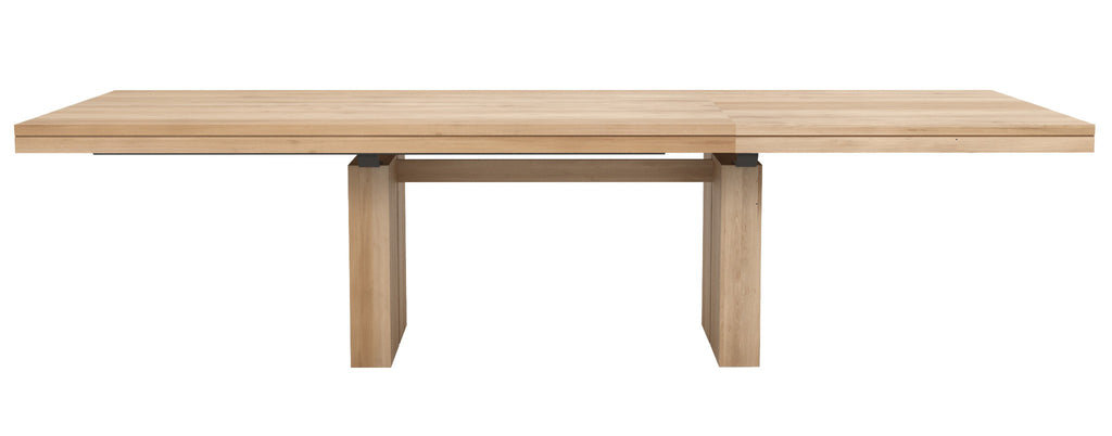 Oak Double Extendable Dining Table