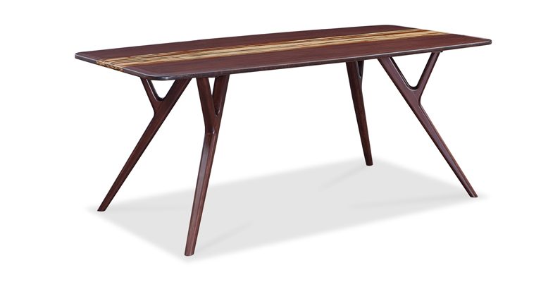 Azara Dining Table Sable with Exotic Tiger