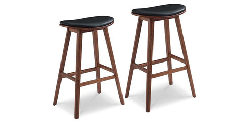 Corona Exotic with Leather Seat Counter Stool