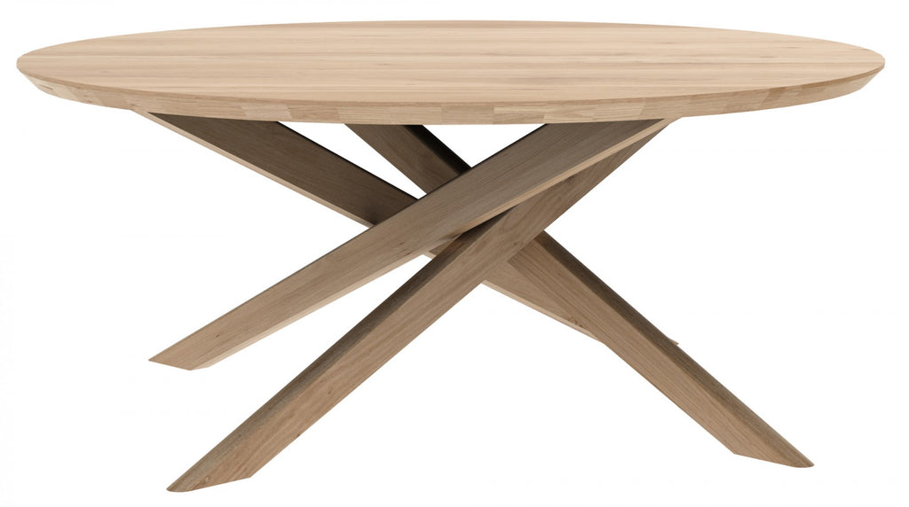 Oak Mikado round coffee table