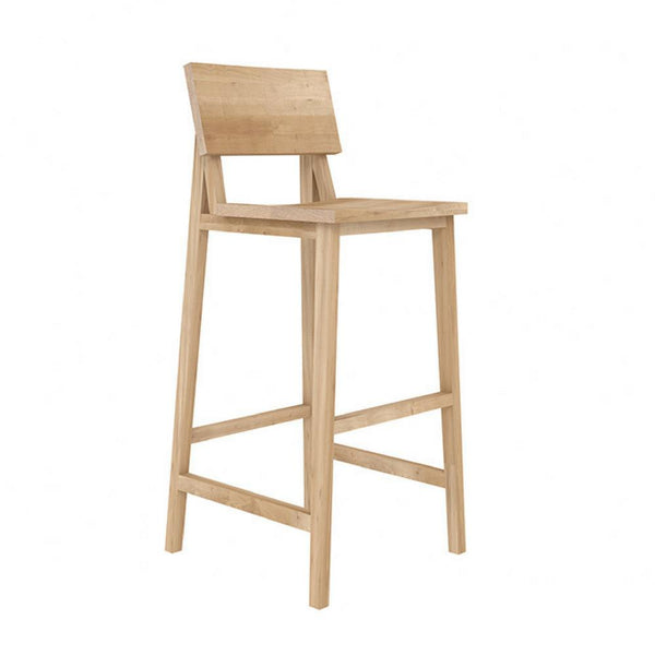 Oak N4 bar stool