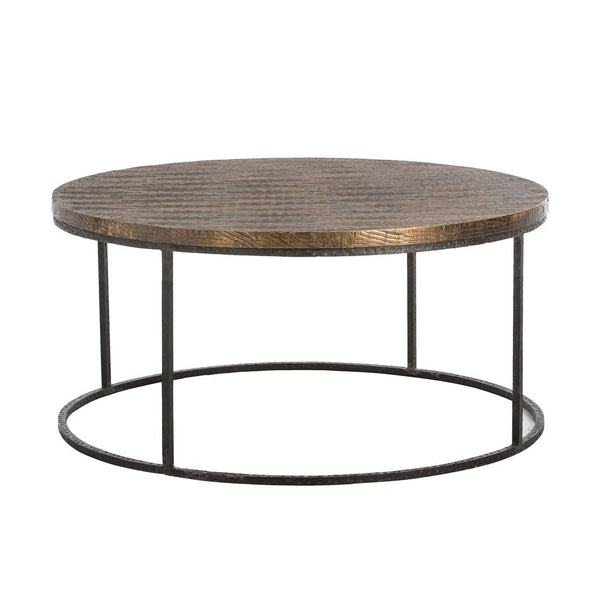Brass and Iron Cocktail Table by Top Quality Brand