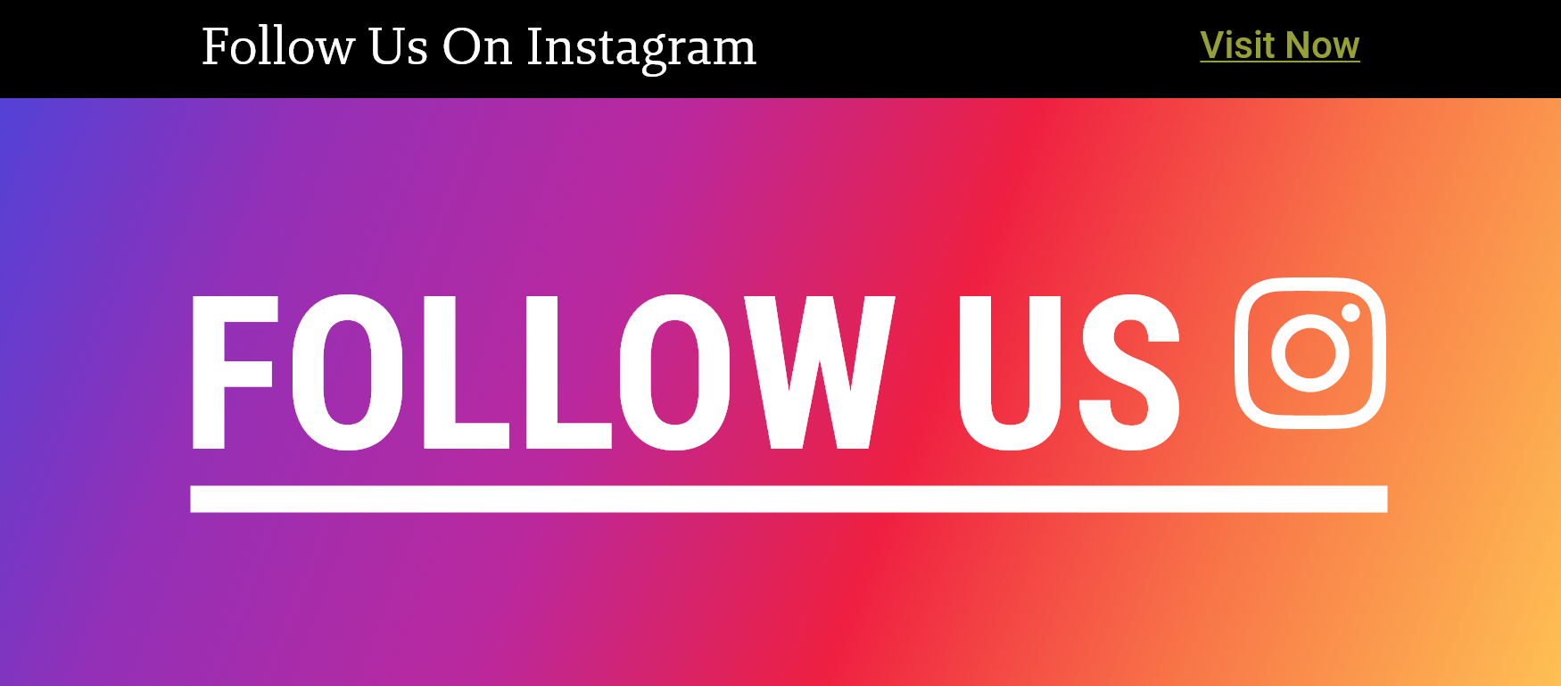 Follow Us On Instagram